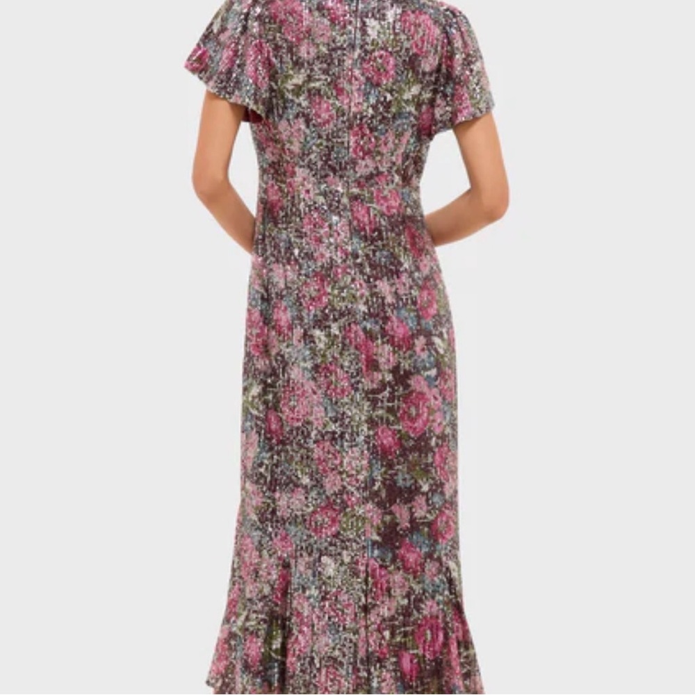 Tuckernuck Floral Maxi Dress in Pink and Brown